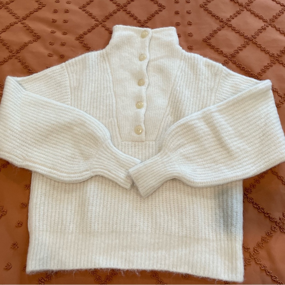 Sezane Cream Sweater - Picture 2 of 5